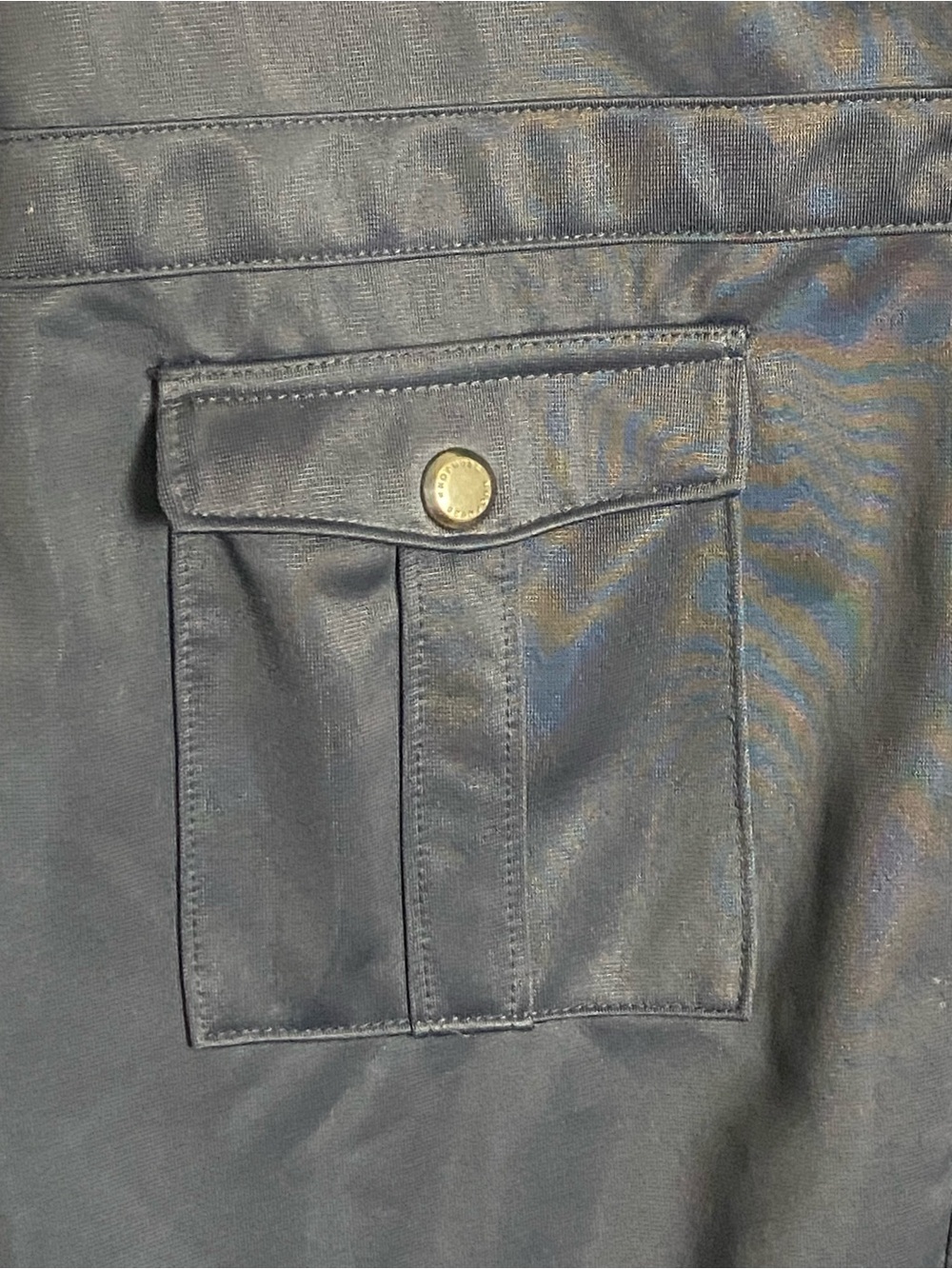 Men’s Sean John navy bomber track jacket size Large, VGC - Picture 3 of 10